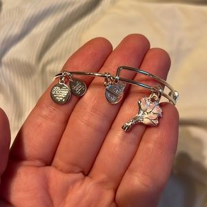 Alex and Ani Flower Charm Bracelet